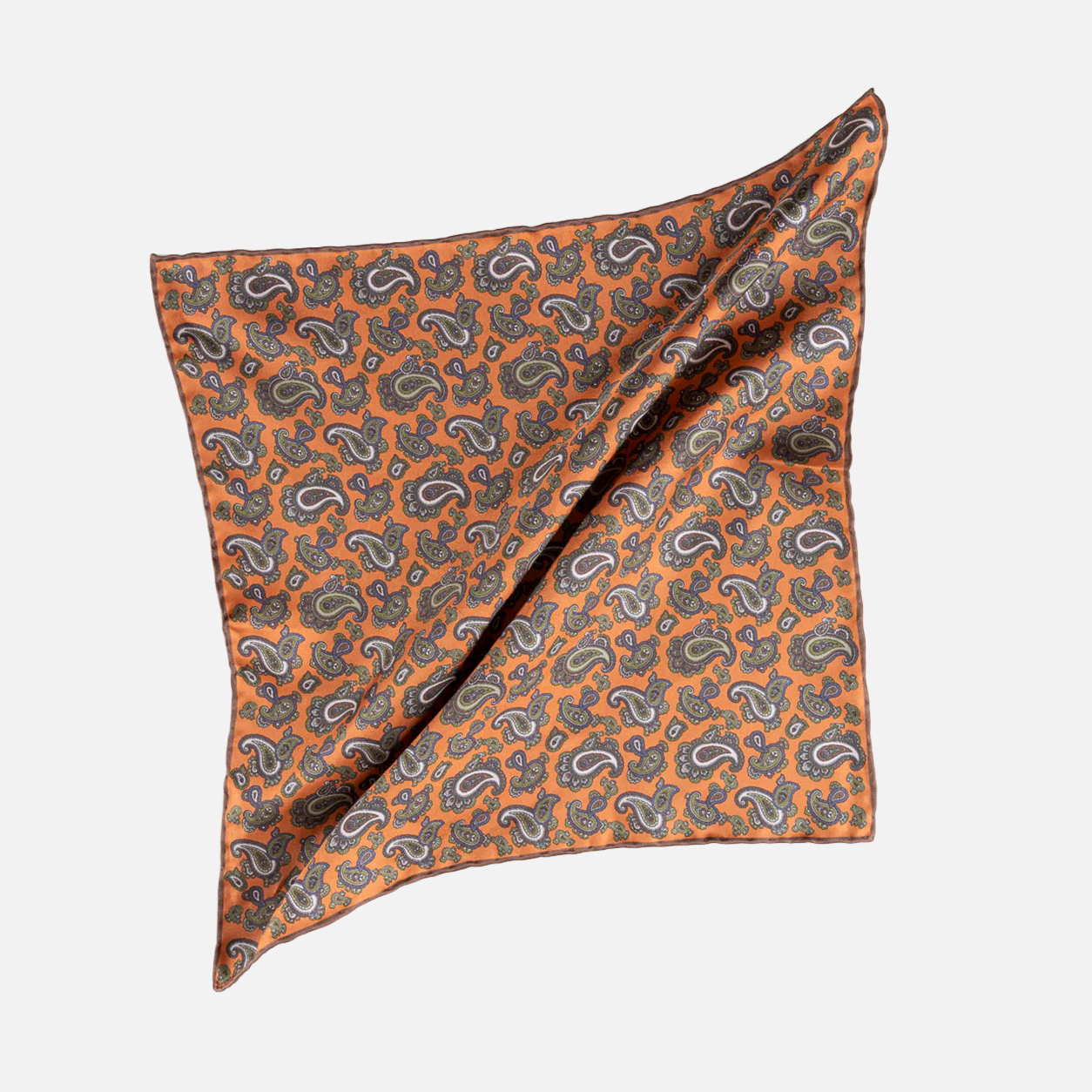 Silk Twill Paisley Print
