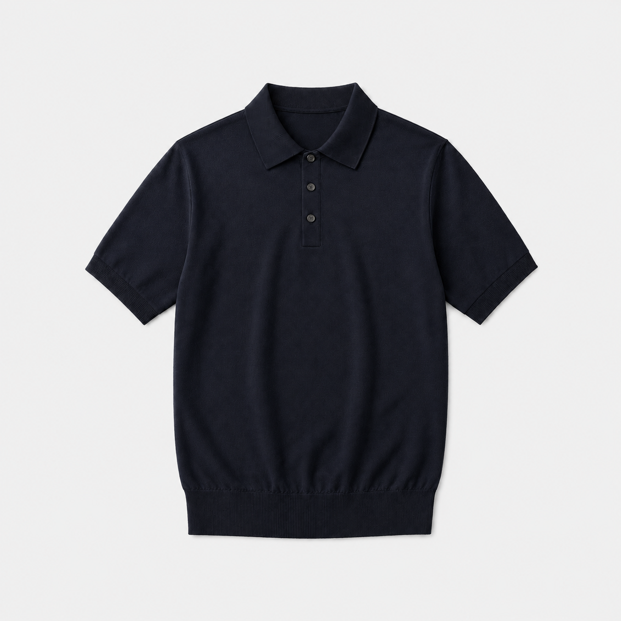 Cotton Knitted Polo Shirt