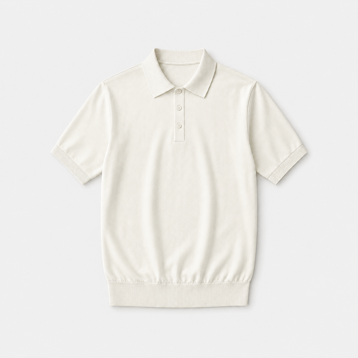 Cotton Knitted Polo Shirt