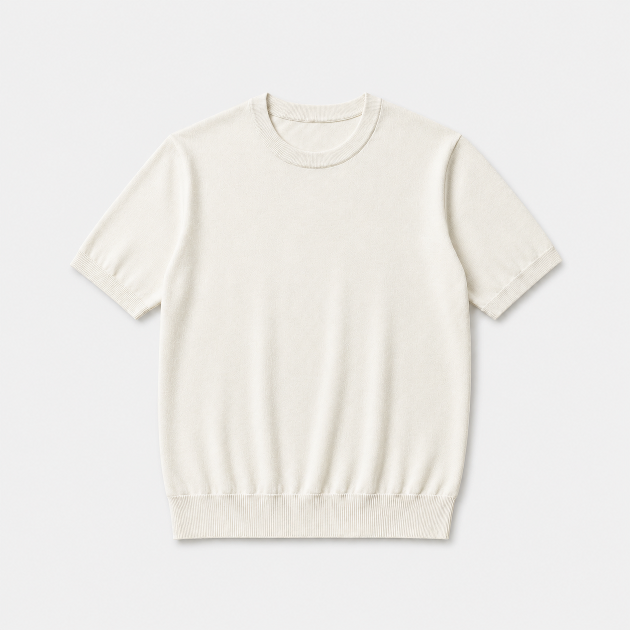 Cotton Knitted T-Shirt